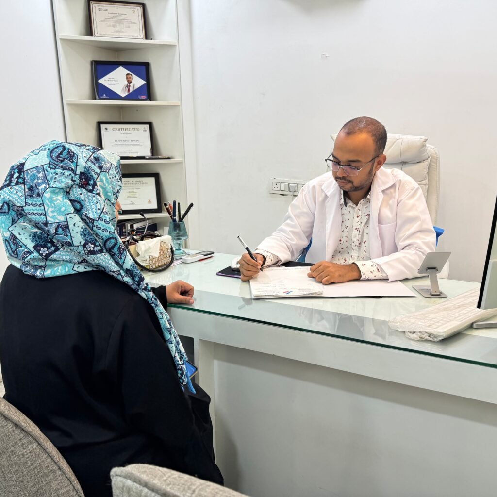 Endocrinology consultation with Dr. Shehzad Ruman at Maple Clinical Aesthetics and Obesity Clinics, Hyderabad